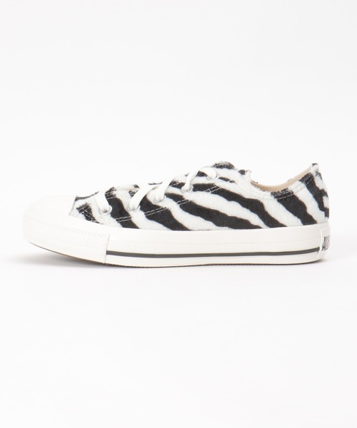 CONVERSE（コンバース）の「CONVERSE コンバース ALL STAR オールスター ゼブラファー OX（スニーカー・レディース・オフホワイト・24.5cm/23cm/24.0cm/23.5cm）」の5枚目の写真