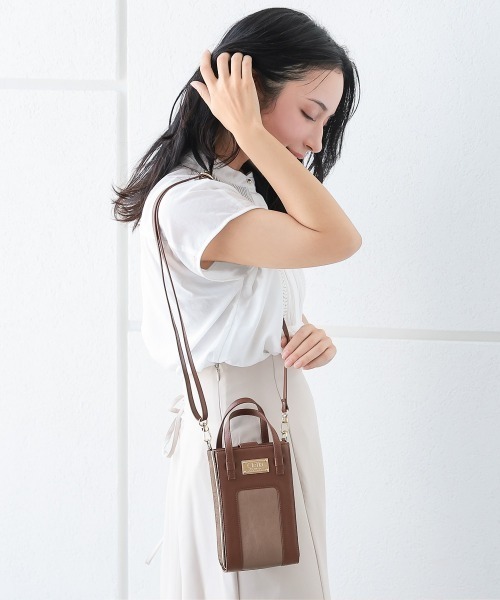 gantea ブラウン スマホショルダーバッグ 楽天市場】【ゲンテン公式】 genten 49290 ゲンテン カーフ スマホ