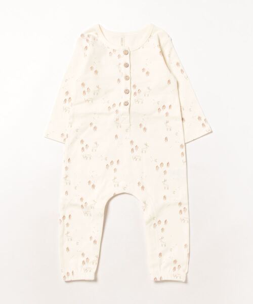 【セール】/Quincy Mae/LONG SLEEVE JUMPSUIT | WOODLAND（その他ベビー用品）｜Quincy Mae（クインシーメイ）