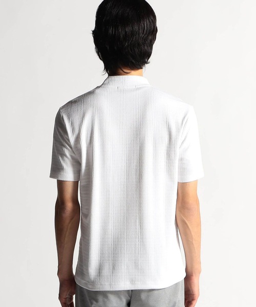 HIDEAWAYS NICOLE（ハイダウェイニコル）の「ブリスターグレンチェックＶネック半袖Tシャツ（Tシャツ/カットソー・メンズ・その他/ピンク/ホワイト/ブラック・MEDIUM/LARGE/X-LARGE）」の6枚目の写真