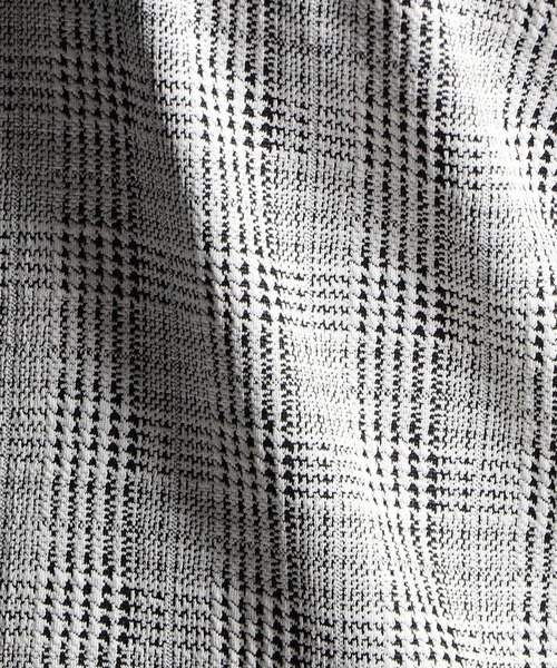 HIDEAWAYS NICOLE（ハイダウェイニコル）の「ブリスターグレンチェックＶネック半袖Tシャツ（Tシャツ/カットソー・メンズ・その他/ピンク/ホワイト/ブラック・MEDIUM/LARGE/X-LARGE）」の14枚目の写真