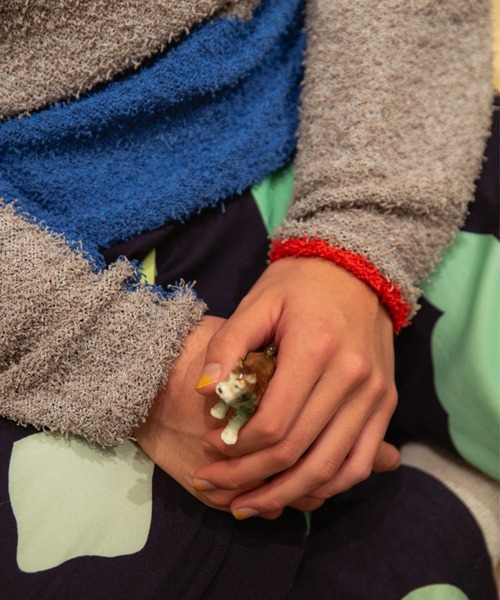 PAMM（パム）の「汽水域のバイカラーニット（ニット/セーター・レディース・グレー/アイボリー/ネイビー・フリー）」の17枚目の写真