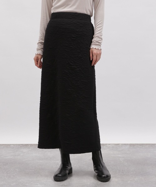 LAKOLE（ラコレ）の「フクレジャガードカットスカート / 100759（スカート・レディース・ブラック/ライム/アイボリー・SMALL/MEDIUM）」の3枚目の写真