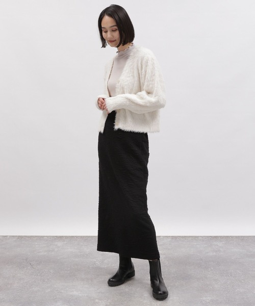 LAKOLE（ラコレ）の「フクレジャガードカットスカート / 100759（スカート・レディース・ブラック/ライム/アイボリー・SMALL/MEDIUM）」の10枚目の写真