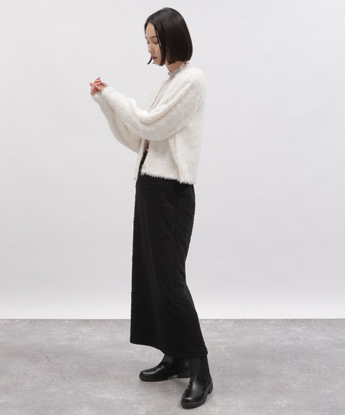 LAKOLE（ラコレ）の「フクレジャガードカットスカート / 100759（スカート・レディース・ブラック/ライム/アイボリー・SMALL/MEDIUM）」の11枚目の写真