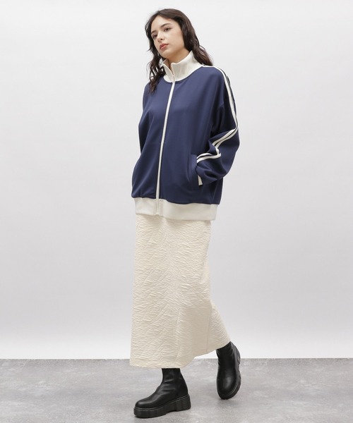 LAKOLE（ラコレ）の「フクレジャガードカットスカート / 100759（スカート・レディース・ブラック/ライム/アイボリー・SMALL/MEDIUM）」の4枚目の写真