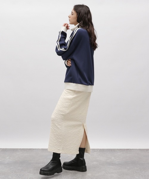 LAKOLE（ラコレ）の「フクレジャガードカットスカート / 100759（スカート・レディース・ブラック/ライム/アイボリー・SMALL/MEDIUM）」の5枚目の写真