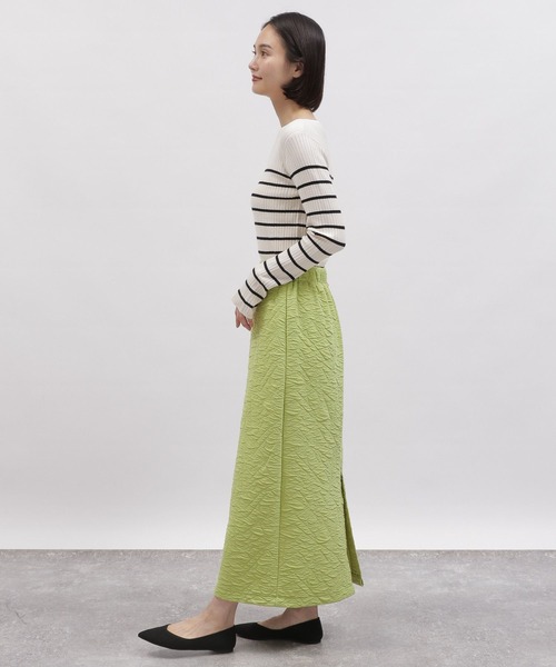 LAKOLE（ラコレ）の「フクレジャガードカットスカート / 100759（スカート・レディース・ブラック/ライム/アイボリー・SMALL/MEDIUM）」の16枚目の写真