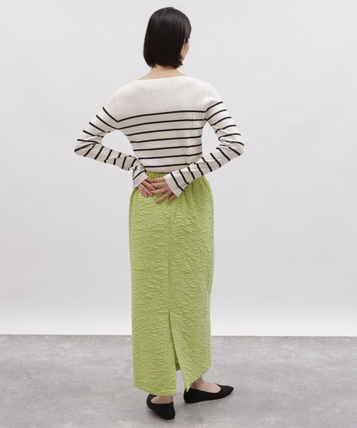 LAKOLE（ラコレ）の「フクレジャガードカットスカート / 100759（スカート・レディース・ブラック/ライム/アイボリー・SMALL/MEDIUM）」の17枚目の写真