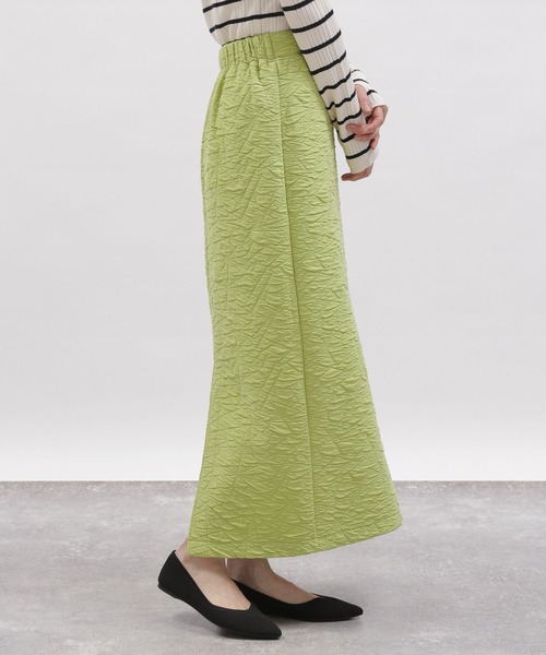 LAKOLE（ラコレ）の「フクレジャガードカットスカート / 100759（スカート・レディース・ブラック/ライム/アイボリー・SMALL/MEDIUM）」の18枚目の写真