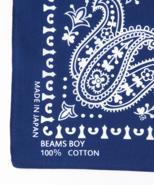 BEAMS BOY（ビームスボーイ）の「【FUDGE5月号掲載】BEAMS BOY / コットンサテン バンダナ（バンダナ/スカーフ・レディース・ブラック/レッド/ネイビー・ONE SIZE）」の11枚目の写真