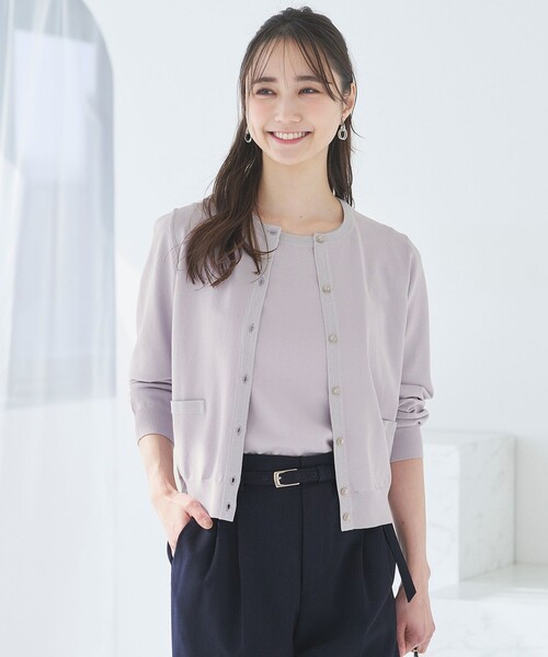 ANY SIS(エニィスィス)の「【2SET】ラメトリミング ツイン(アンサンブル・レディース・ホワイト系/ネイビー系/ライラック系・0)」の3枚目の写真