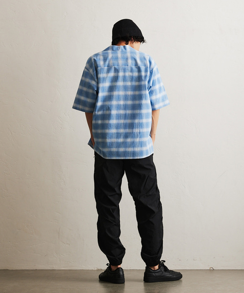 417 EDIFICE（フォーワンセブンエディフィス）の「ワッシャー Ny イージーパンツ ”セットアップ着用可”（カーゴパンツ・メンズ・ブラック/カーキ・SMALL/MEDIUM/LARGE）」の6枚目の写真