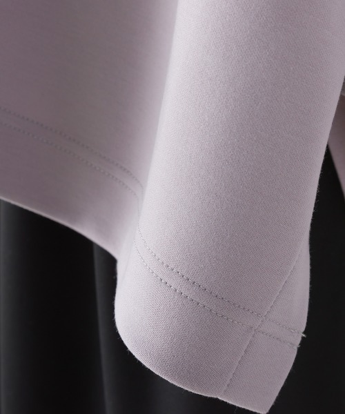 OMNES(オムネス)の「ソフトダンボールニットワイドシルエット長袖プルオーバー(Tシャツ/カットソー・レディース・オフホワイト/ブラック/グレー/ベージュ/チャコール/グレイッシュベージュ/モカ・FREE)」の16枚目の写真