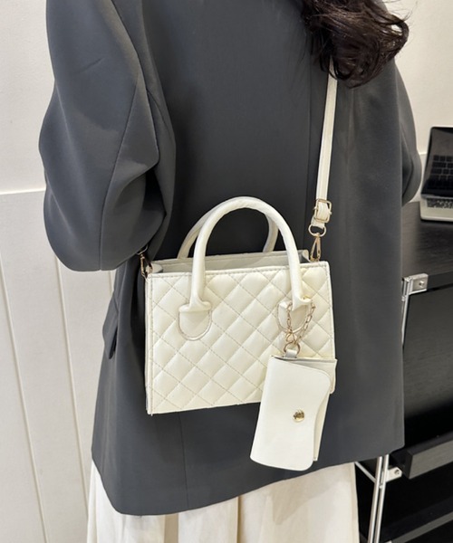 TONE SELECT GOODS（トーンセレクトグッズ）の「urbanfemine./PU2wayバッグ U7188（ショルダーバッグ・レディース・ブラック/ボルドー/ベージュ/ホワイト/グリーン・FREE）」の16枚目の写真