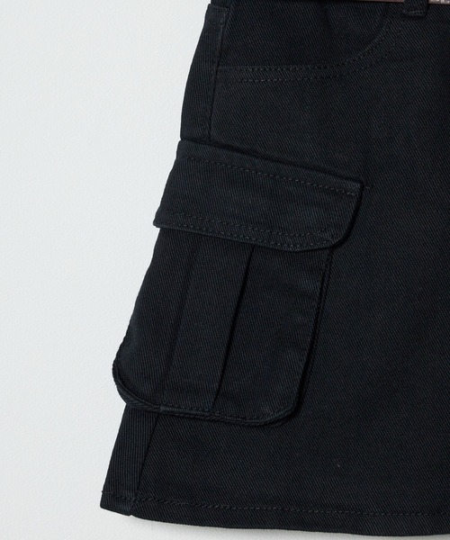 ROOPTOKYO(ループトウキョウ)の「Cargo Denim Mini Skirt / カーゴミニデニムスカート ベルト付き(デニムスカート・レディース・カーキ/ブルー/ブラック・S/M/L)」の7枚目の写真