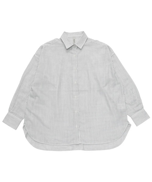 【CITY SHOP新品】夏オススメ☀️ 綿麻混ガーゼBIGシルエット 長袖シャツ セール】綿100% Wガーゼ BIGシルエット 長袖カジュアルシャツ