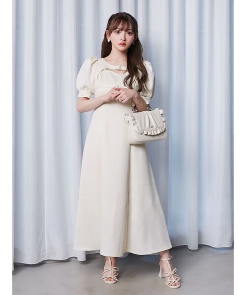 EATME（イートミー）の「ダブルベルトデザインワンピース（ワンピース・レディース・ブラック/オフホワイト/その他1・SMALL/MEDIUM）」の9枚目の写真