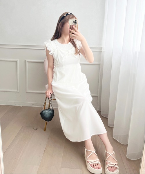 セール】ライトストーンリボンキャミワンピース【ZOZOTOWN限定愛