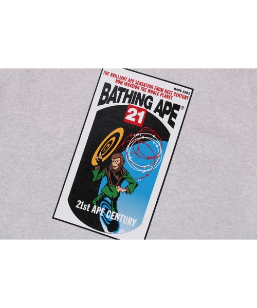 A BATHING APE（アベイシングエイプ）の「BATHING APE RELAXED FIT CREWNECK M（スウェット・メンズ・グレー・LARGE/MEDIUM）」の2枚目の写真