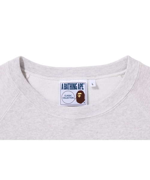 A BATHING APE（アベイシングエイプ）の「BATHING APE RELAXED FIT CREWNECK M（スウェット・メンズ・グレー・LARGE/MEDIUM）」の4枚目の写真