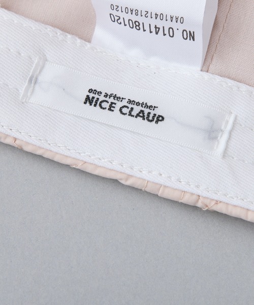 one after another NICE CLAUP(ワンアフターアナザーナイスクラップ)の「ラインストーンリボン付きキルティングキャップ(キャップ・レディース・ブラック/アイボリー/ピンク・FREE)」の8枚目の写真