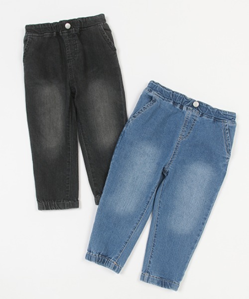 petit main(プティマイン)の「ストレッチデニムジョガーパンツ(デニムパンツ・キッズ・ブルー/ブラック・80cm/90cm/100cm/110cm/120cm/130cm)」の10枚目の写真