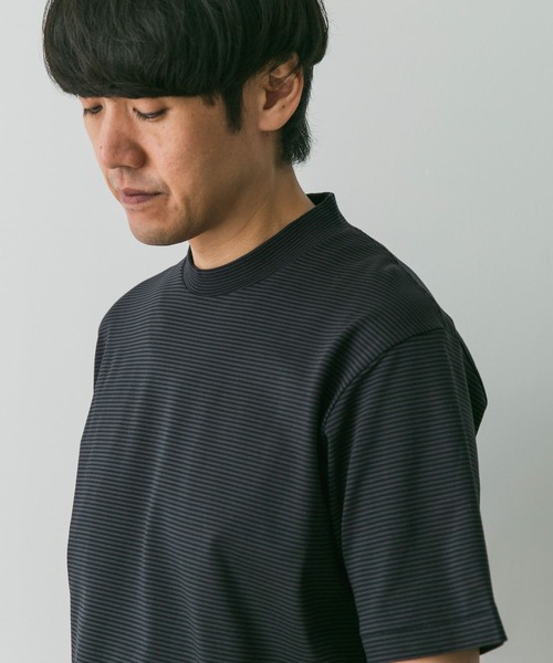 セール】『抗菌/防臭』LIFE STYLE TAILOR シルケットポンチストレッチT