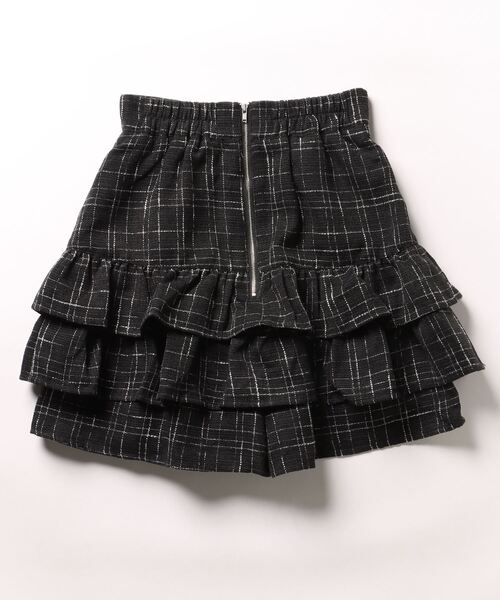 Ank Rouge(アンクルージュ)の「スピンドルティアードツイードスカパン(スカート・レディース・グレー/ブラック/ホワイト・M)」の4枚目の写真