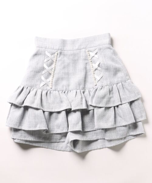 Ank Rouge(アンクルージュ)の「スピンドルティアードツイードスカパン(スカート・レディース・グレー/ブラック/ホワイト・M)」の13枚目の写真