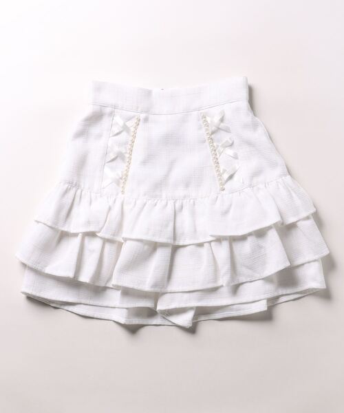 Ank Rouge(アンクルージュ)の「スピンドルティアードツイードスカパン(スカート・レディース・グレー/ブラック/ホワイト・M)」の11枚目の写真