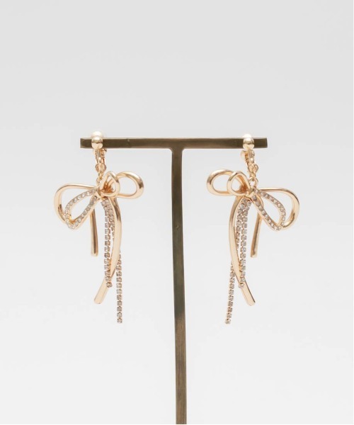 RANDA（ランダ）の「ビジューリボンイヤリング（イヤリング・レディース・シルバー/ゴールド・FREE）」の8枚目の写真