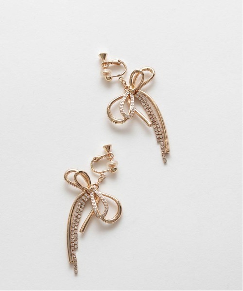 RANDA（ランダ）の「ビジューリボンイヤリング（イヤリング・レディース・シルバー/ゴールド・FREE）」の11枚目の写真