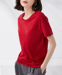 tシャツ レディース 半袖 無地ロングT