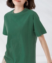 tシャツ レディース 半袖 無地ロングT