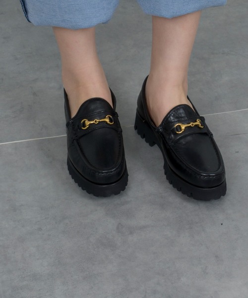 Daniele Lepori（ダニエル レポリ）の「【Daniele Lepori/ダニエル レポリ】厚底 ビットローファー 本革（ローファー・レディース・ブラック×ゴールド/ブラック×シルバー・36/37/38/39）」の22枚目の写真