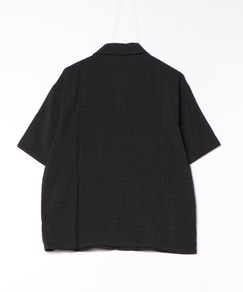 Miscere（ミスケーレ）の「☆　シアーチェック柄オープンカラーシャツ　345054（シャツ/ブラウス・レディース・アイボリー/ブラック・FREE）」の3枚目の写真