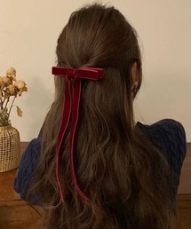 H.TOKYO（エイチトウキョウ）の「ベロアリボンバレッタ（バレッタ/ヘアクリップ）」