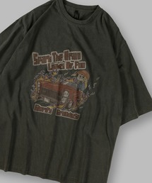 ピグメント加工ヴィンテージTシャツ/オーバーサイズ