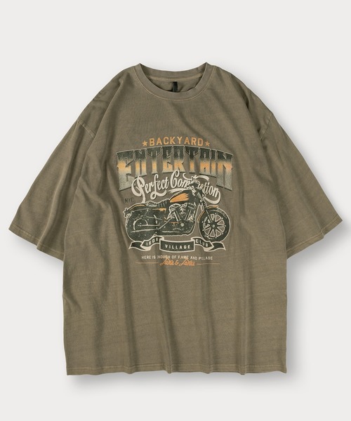 SlashDate(スラッシュデイト)の「ピグメント加工ヴィンテージTシャツ/オーバーサイズ(Tシャツ/カットソー・メンズ・ブラウン/ブラウン系その他2/ブラック系その他/ブラック/ブラウン系その他/ブラック系その他2・M/L/XL)」の11枚目の写真