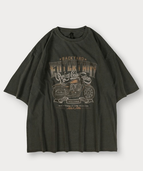 SlashDate(スラッシュデイト)の「ピグメント加工ヴィンテージTシャツ/オーバーサイズ(Tシャツ/カットソー・メンズ・ブラウン/ブラウン系その他2/ブラック系その他/ブラック/ブラウン系その他/ブラック系その他2・M/L/XL)」の10枚目の写真