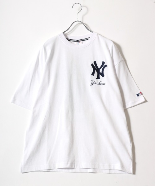 MLB(メジャーリーグベースボール)の「MLB/メジャーリーグベースボール チームロゴ ワンポイント バックプリント 半袖Tシャツ レディース メンズ(Tシャツ/カットソー・メンズ・ホワイト/レッド/グリーン/ネイビー/ブラック/アッシュグレー・M/L/LL)」の7枚目の写真