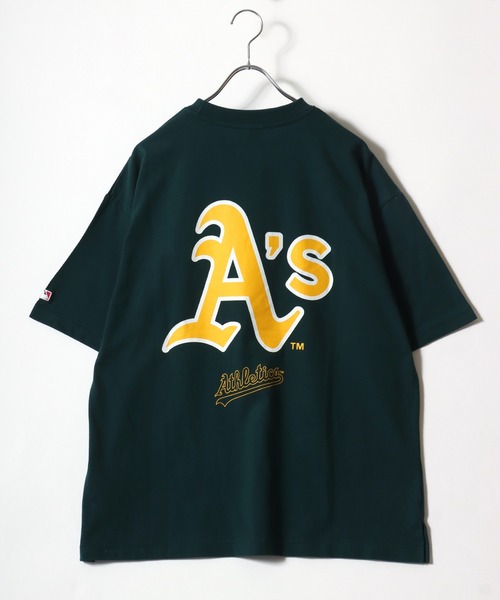 MLB(メジャーリーグベースボール)の「MLB/メジャーリーグベースボール チームロゴ ワンポイント バックプリント 半袖Tシャツ レディース メンズ(Tシャツ/カットソー・メンズ・ホワイト/レッド/グリーン/ネイビー/ブラック/アッシュグレー・M/L/LL)」の19枚目の写真