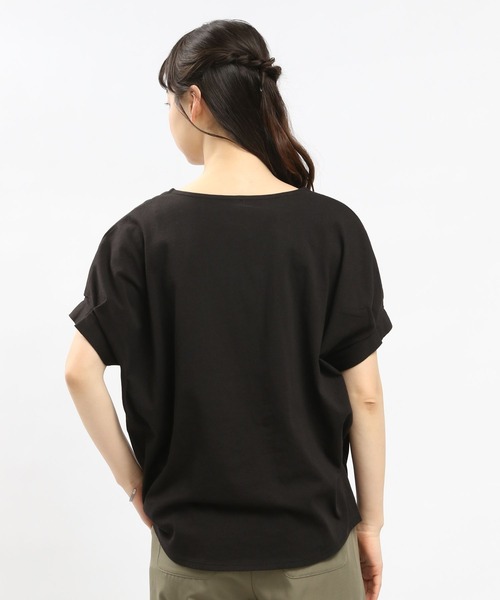 GLOBAL WORK Smile Seed Store（グローバルワーク スマイルシードストア）の「コットンバルーンシルエットＴシャツ/984097（Tシャツ/カットソー・レディース・グレイッシュベージュ/ブラック/グレー/オフホワイト・LARGE/SMALL/MEDIUM/X-LARGE）」の20枚目の写真