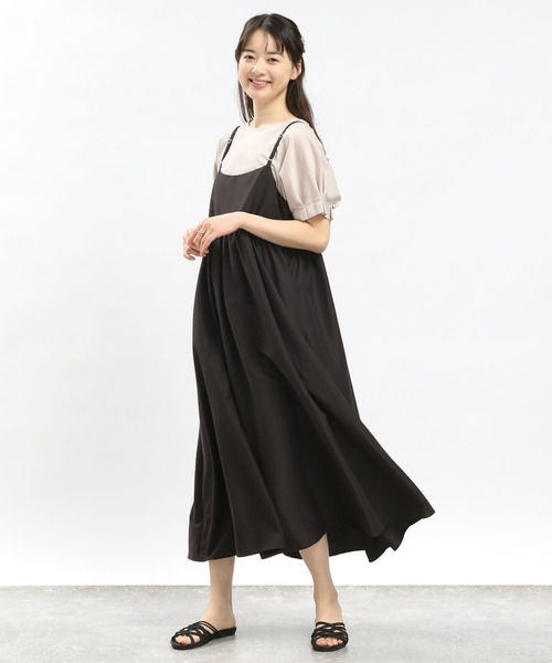 GLOBAL WORK Smile Seed Store（グローバルワーク スマイルシードストア）の「コットンバルーンシルエットＴシャツ/984097（Tシャツ/カットソー・レディース・グレイッシュベージュ/ブラック/グレー/オフホワイト・LARGE/SMALL/MEDIUM/X-LARGE）」の7枚目の写真