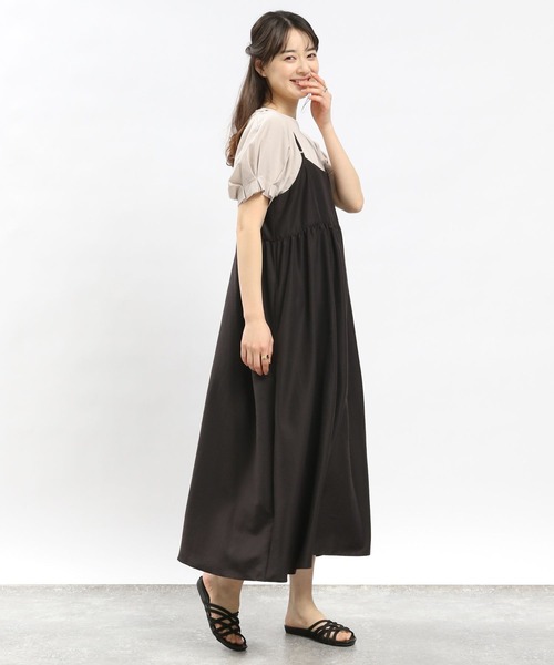 GLOBAL WORK Smile Seed Store（グローバルワーク スマイルシードストア）の「コットンバルーンシルエットＴシャツ/984097（Tシャツ/カットソー・レディース・グレイッシュベージュ/ブラック/グレー/オフホワイト・LARGE/SMALL/MEDIUM/X-LARGE）」の8枚目の写真