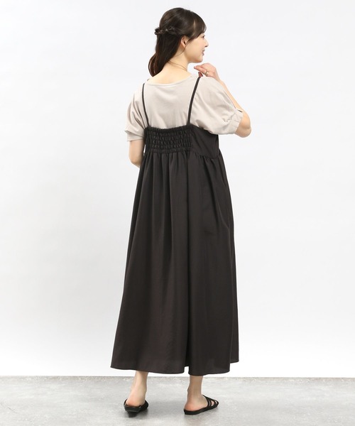 GLOBAL WORK Smile Seed Store（グローバルワーク スマイルシードストア）の「コットンバルーンシルエットＴシャツ/984097（Tシャツ/カットソー・レディース・グレイッシュベージュ/ブラック/グレー/オフホワイト・LARGE/SMALL/MEDIUM/X-LARGE）」の9枚目の写真