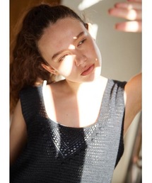 minius（ミニウス）の「【Lina la mer. /リナラメール】レディーススプリングニット　タンクトップ　サマーニット　ニットトップス　Knit　Tops Tanktop（ニット/セーター）」