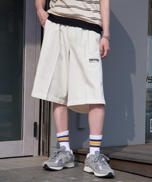 【THRASHER】カツラギ・デニムイージーハーフパンツ 017160