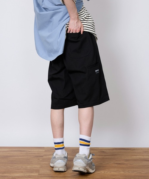 THRASHER(スラッシャー)の「【THRASHER】カツラギ・デニムイージーハーフパンツ 017160(デニムパンツ・メンズ・ブラック/ベージュ/ブラック系その他2/オフホワイト・M/L/LL/S)」の7枚目の写真